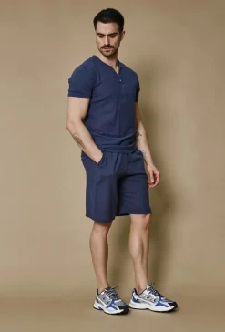 Ensemble polo short uni effet lin
