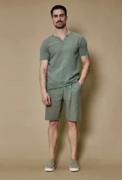 Ensemble polo short uni effet lin