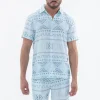 Ensemble short à motif géométrique