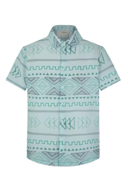 Ensemble short à motif géométrique