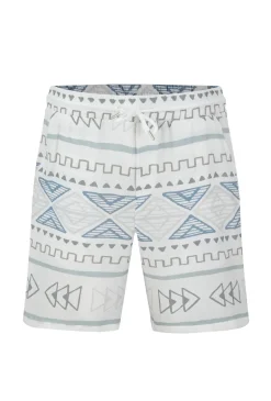 Ensemble short à motif géométrique