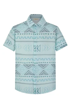 Ensemble short à motif géométrique