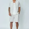 Ensemble short et chemise a motifs