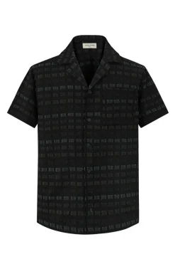 Ensemble short et chemise a motifs