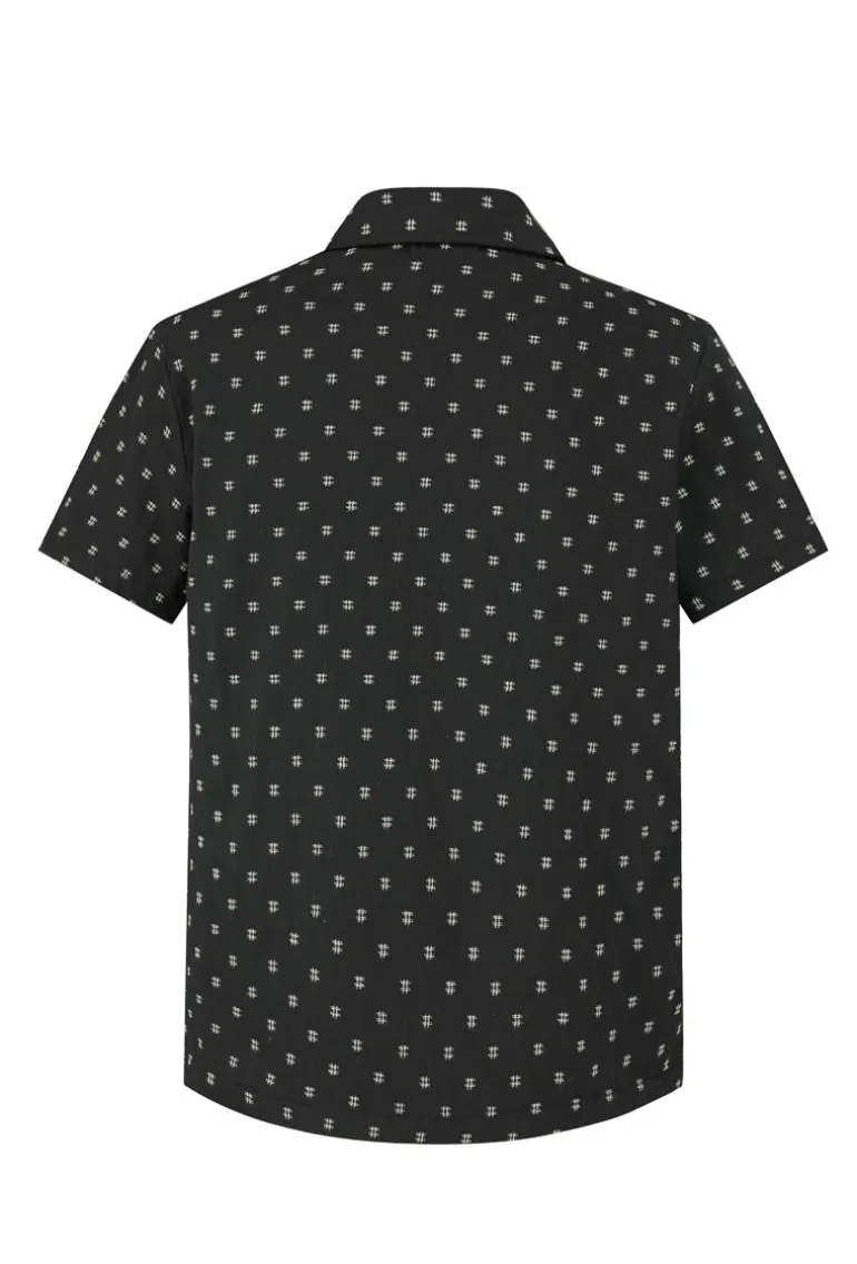 Ensemble short et chemise broder