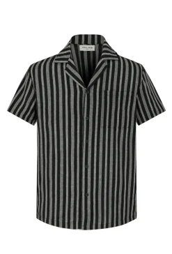 Ensemble short et chemise a rayures