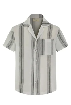 Ensemble short et chemise a rayures