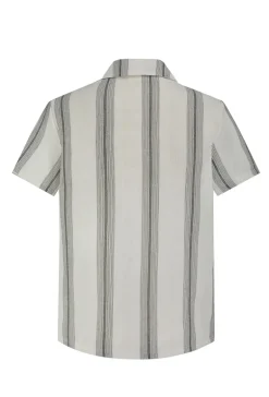 Ensemble short et chemise a rayures