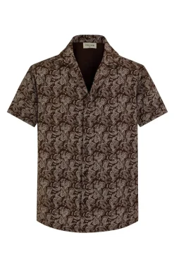 Ensemble short et chemise a motifs bandana