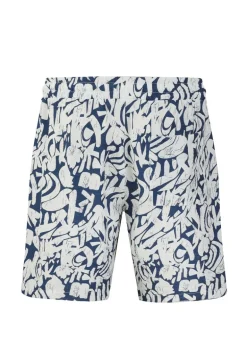Ensemble short et chemise a motifs abstraits