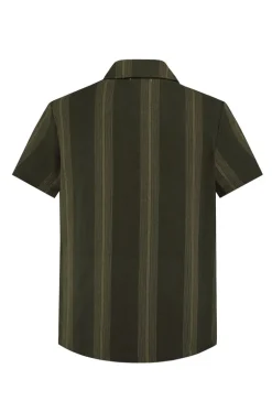 Ensemble short et chemise a rayures