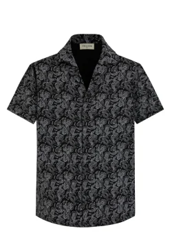 Ensemble short et chemise a motifs bandana