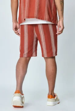 Ensemble short et chemise a rayures