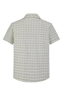 Ensemble short et chemise a motifs