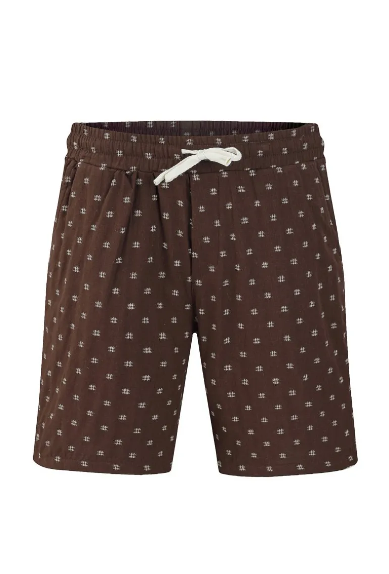 Ensemble short et chemise broder