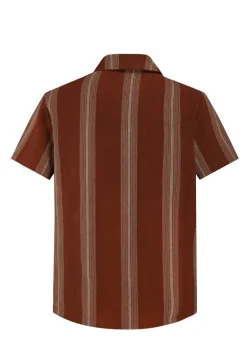 Ensemble short et chemise a rayures