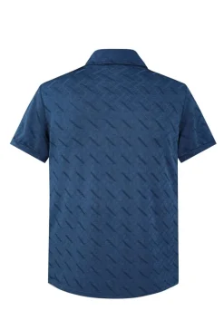 Ensemble short polo à motif géométriques