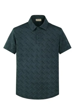 Ensemble short polo à motif géométriques