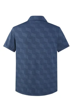 Ensemble short polo à motif géométriques