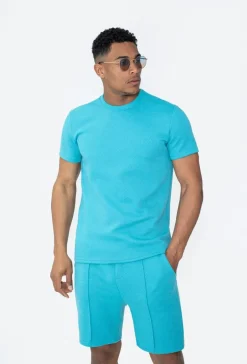 Ensemble short tshirt gaufré
