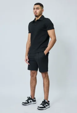 Ensemble short tshirt gaufré