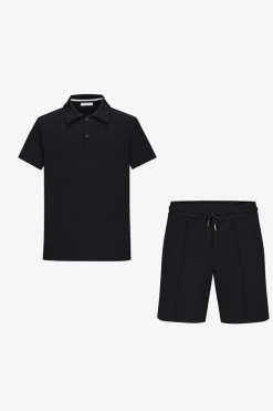 Ensemble short tshirt gaufré