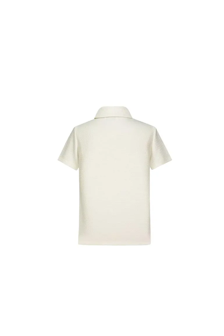 Ensemble short tshirt gaufré