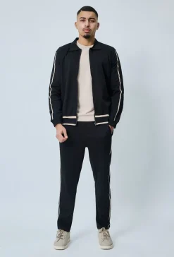 Ensemble sportwear veste et jogging à bandes latérales