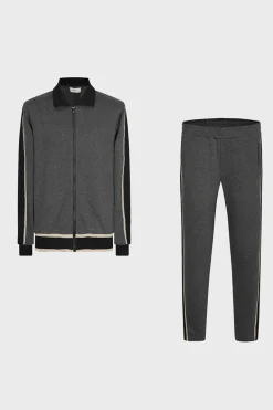 Ensemble sportwear veste et jogging à bandes latérales
