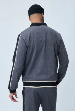 Ensemble sportwear veste et jogging à bandes latérales