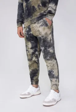 Ensemble sweat & jogging motif tie and dye imprimé