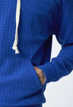 Ensemble tendance sweat jogging à carreaux matelassés