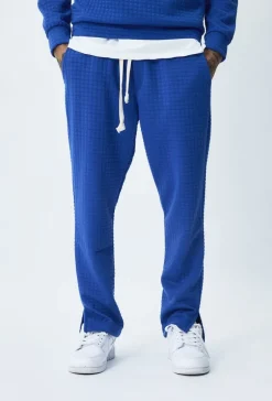 Ensemble tendance sweat jogging à carreaux matelassés