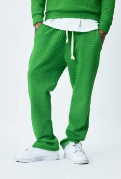 Ensemble tendance sweat jogging à carreaux matelassés