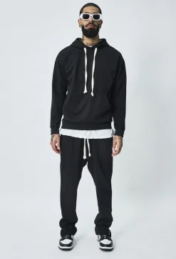 Ensemble tendance sweat jogging à carreaux matelassés