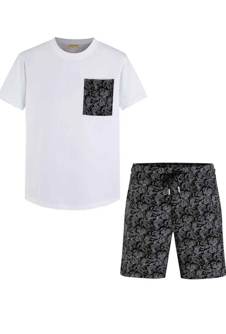 Ensemble t-shirt short bandana