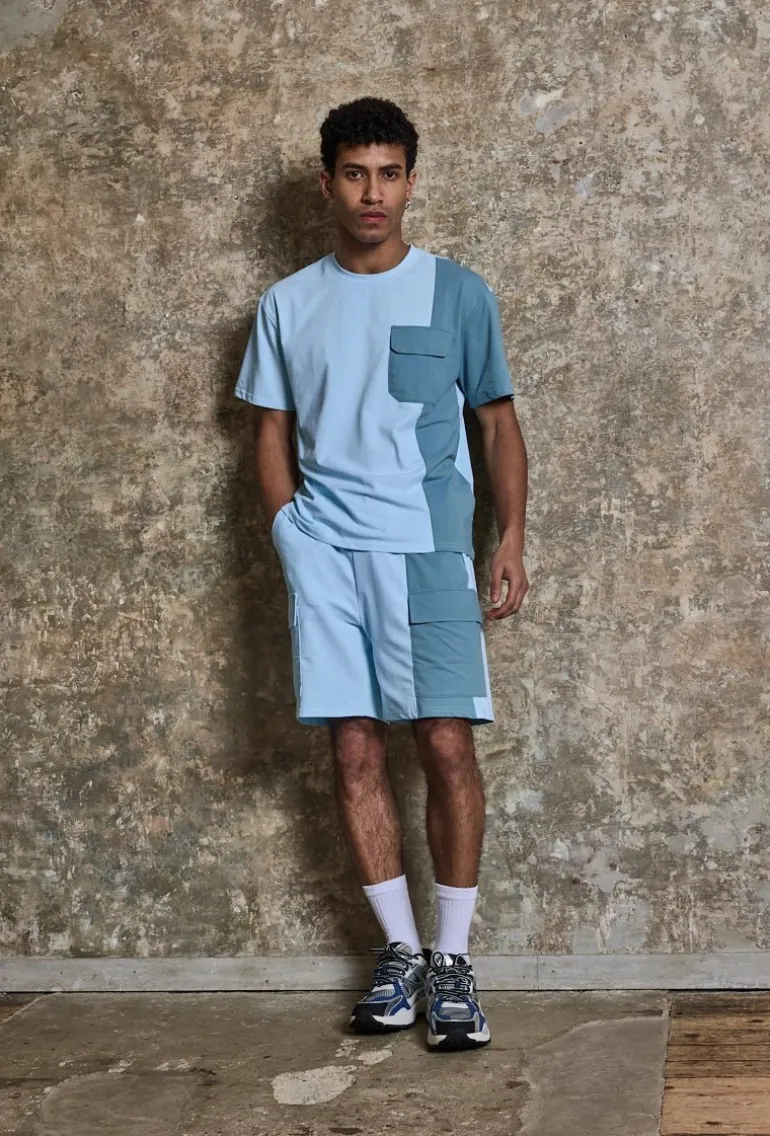 Ensemble t-shirt short bicolore