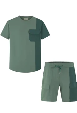 Ensemble t-shirt short bicolore