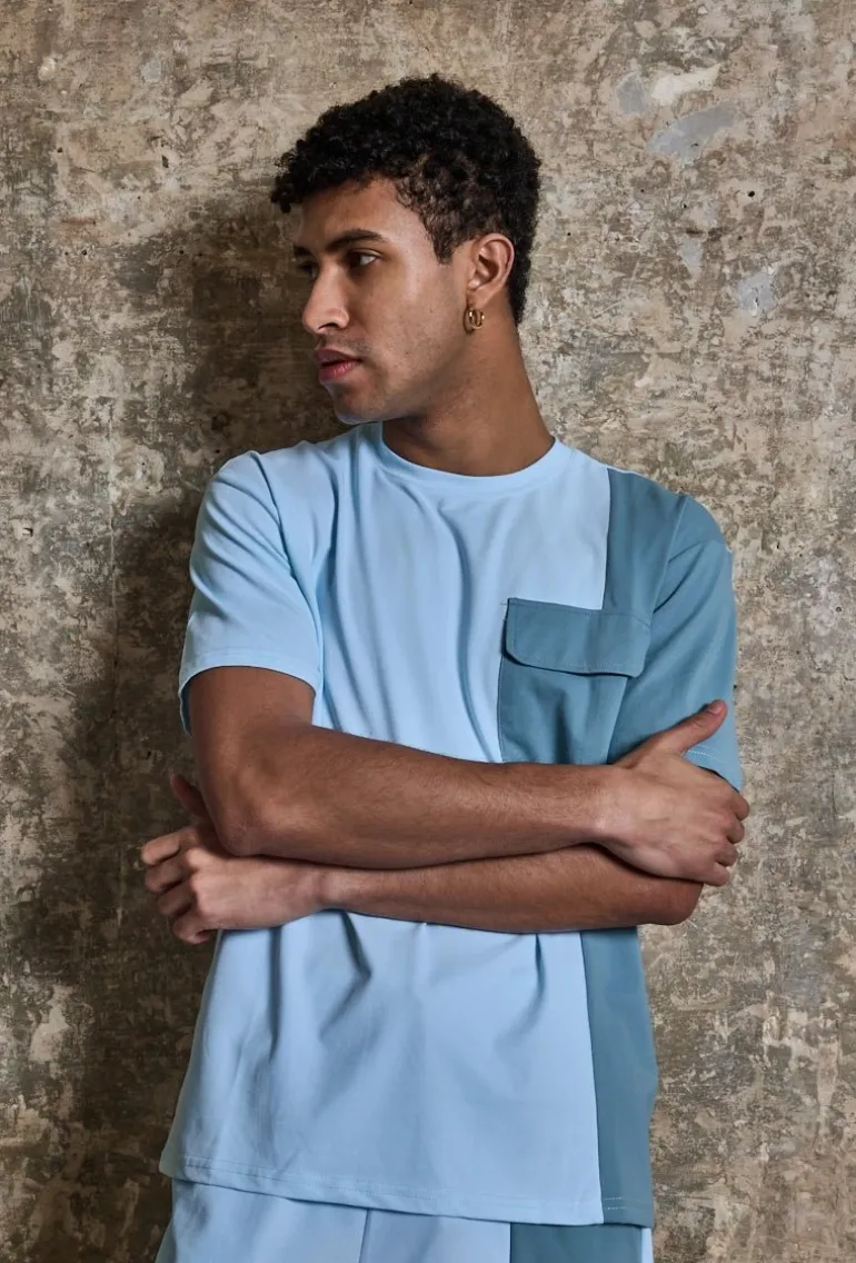 Ensemble t-shirt short bicolore