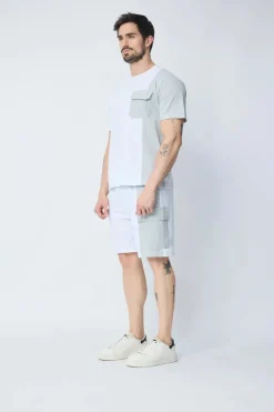 Ensemble t-shirt short bicolore