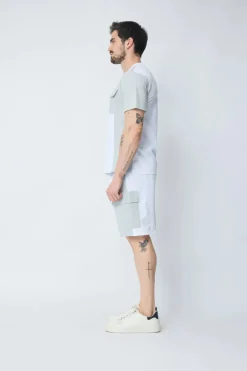 Ensemble t-shirt short bicolore