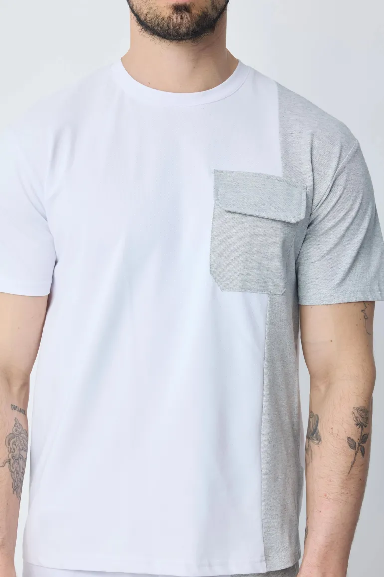 Ensemble t-shirt short bicolore