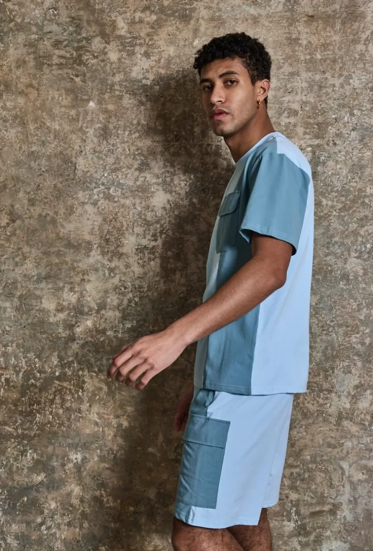 Ensemble t-shirt short bicolore