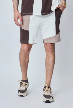 Ensemble t-shirt short patchwork