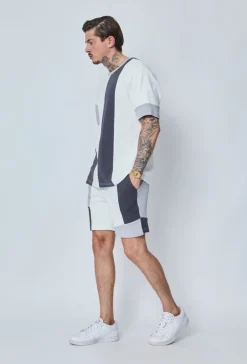 Ensemble t-shirt short patchwork