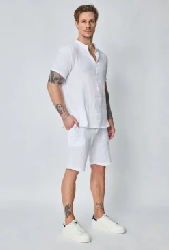 Ensemble t-shirt short uni gaz de coton