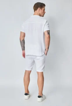 Ensemble t-shirt short uni gaz de coton