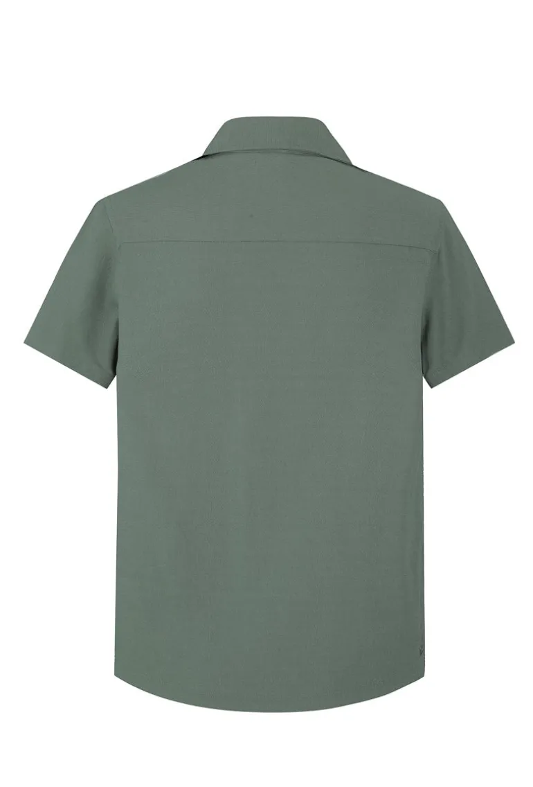 Ensemble uni chemise manches courtes short