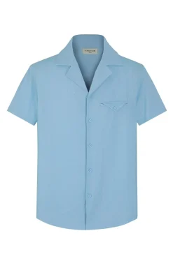 Ensemble uni chemise manches courtes short