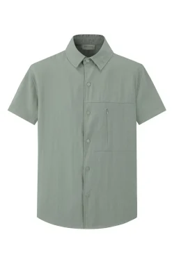 Ensemble uni chemise manches courtes short